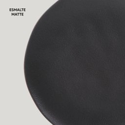 Conjunto 6 Pratos Rasos Cerâmica Orgânico Preto Matte 26,5cm Porto Brasil Mesa Posta Jantar Almoç - 5 Conjunto 6 Pratos Rasos Cerâmica Orgânico Preto Matte 26,5cm Porto Brasil Mesa Posta Jantar Almoç - 5