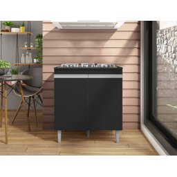 Balcão Multiuso Cooktop Andreia P/ 4 ou 5 Bocas - Ajl Móveis - 2