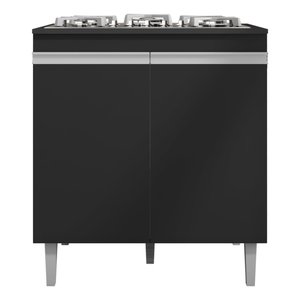 Balcão Multiuso Cooktop Andreia P/ 4 ou 5 Bocas - Ajl Móveis
