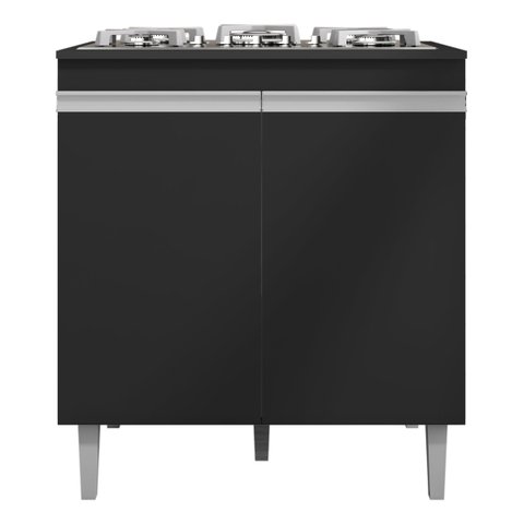 Balcão Multiuso Cooktop Andreia P/ 4 ou 5 Bocas - Ajl Móveis