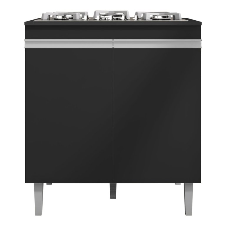 Balcão Multiuso Cooktop Andreia P/ 4 ou 5 Bocas - Ajl Móveis