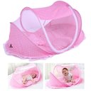 Ver imagem 1 de Berço Bebê Portátil Tenda Mosquiteiro Cama 3 Peças Menina Rosa Lorben