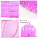 Ver imagem 5 de Berço Bebê Portátil Tenda Mosquiteiro Cama 3 Peças Menina Rosa Lorben