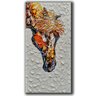 Quadro Pintura Tela horse hotel textured clear decor 5158: 100cm (A) x 50cm (L) - 2