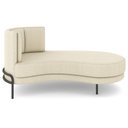Ver imagem 7 de Chaise Longue Divã 164cm Braço Direito Logus D06 Linho Creme - Mpozenato