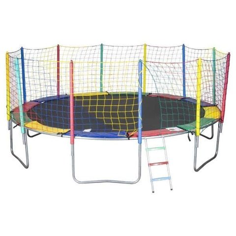 Cama Elástica 4,27 M 4 Pés Lona Preta Profissional Chicoplay