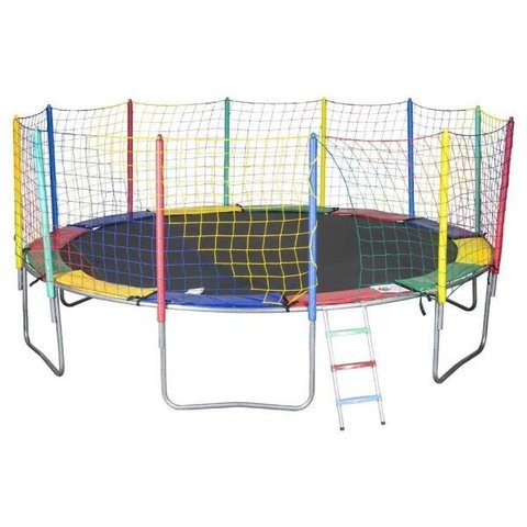 Cama Elástica 4,27m 6 Pés ChicoPlay Lona Preta