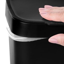 Lixeira de Pia 3l Preto Utti Ordene - 3