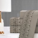 Ver imagem 4 de Jogo de Cama Queen 4 Peças Toque Acetinado Super Macio com Renda Habitat