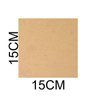 Chapa Mdf Cru 3mm Placa 15x15 Cm para Artesanato Adesivo 10 Unidades - 3