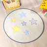 Tapete Bebê Estrelas Decorativo Palha 65cm de Diâmetro Antiderrapante - 1