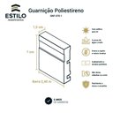 Ver imagem 2 de Guarnição Poliestireno Frisada Branco 07cm x 1,5cm Br 2,40m - Frisado 07 cm