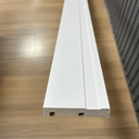 Ver imagem 1 de Guarnição Poliestireno Frisada Branco 07cm x 1,5cm Br 2,40m - Frisado 07 cm