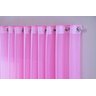Cortina Sala Quarto Voal Liso Delicate 300x280 Transparente:rosa - 2
