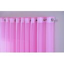 Ver imagem 2 de Cortina Sala Quarto Voal Liso Delicate 300x280 Transparente:rosa