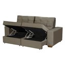 Ver imagem 3 de Sofá Baú San Marino Retrátil e Reclinável 3 Lugares 220cm Veludo Sofatec