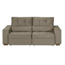 Ver imagem 2 de Sofá Baú San Marino Retrátil e Reclinável 3 Lugares 220cm Veludo Sofatec