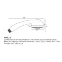Ver imagem 2 de Chuveiro Manual Flexível com Barra Eternit Especial 4880 - e 1/2"