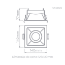 Ver imagem 2 de Embutido Recuado Direcionável 30w Sth8925br Stella