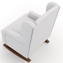 Ver mais imagens de Kit 2 Poltronas De Amamentação Com Balanço Malu Base De Madeira P02 Facto Branco Fosco - Lyam