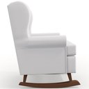 Ver imagem 7 de Kit 2 Poltronas De Amamentação Com Balanço Malu Base De Madeira P02 Facto Branco Fosco - Lyam