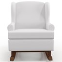 Ver imagem 6 de Kit 2 Poltronas De Amamentação Com Balanço Malu Base De Madeira P02 Facto Branco Fosco - Lyam