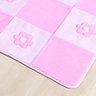 Tapete Pelúcia Quarto Infantil Menina Margaridas Rosa 1,20M x 74cm Antiderrapante - 2