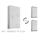 Ver imagem 3 de Roupeiro 4p 2g Moden 3565 100 Cm Branco Flex Incp