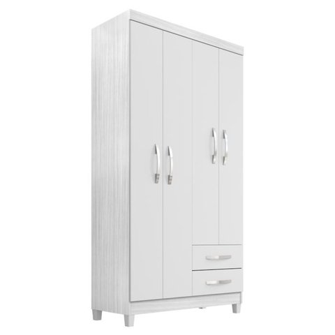 Roupeiro 4p 2g Moden 3565 100 Cm Branco Flex Incp