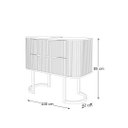 Ver imagem 4 de Gabinete Alice 1 Metro com Pés - Fabribam Branco