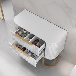 Gabinete Alice 1 Metro com Pés - Fabribam Branco - 2