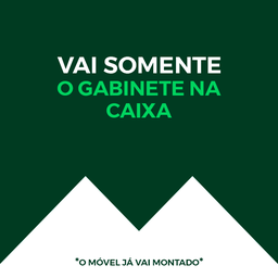 Gabinete Alice 1 Metro com Pés - Fabribam Branco - 5