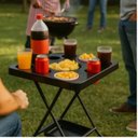 Ver imagem 4 de Mesinha Petisqueira Multiuso Dobrável Desmontavel Portátil Bandeja Churrasco Bar Piscina Área Lazer