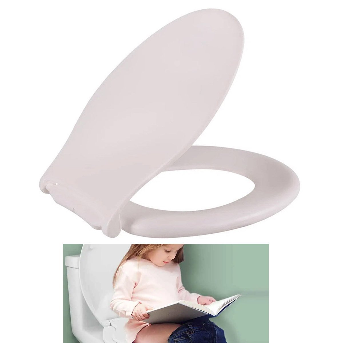 Assento Vaso Sanitario Infantil com Tampa Confortavel Banheiro