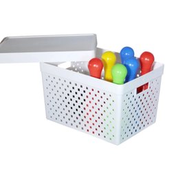 Cesto Organizador Grande Com Tampa Utensílios Quadratta 844 - Paramount Paramount - 3