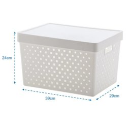 Cesto Organizador Grande Com Tampa Utensílios Quadratta 844 - Paramount Paramount - 2