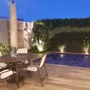 Ver imagem 2 de Mesa Lótus 1,00m Tampo Ripado com Furo para Ombrelone