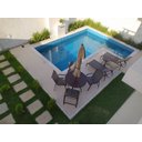 Ver imagem 3 de Mesa Lótus 1,00m Tampo Ripado com Furo para Ombrelone