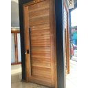 Ver imagem 3 de Porta Pivotante De Madeira Maciça C/ FECHADURA ELETRONICA PADO 2,40 x 1,18