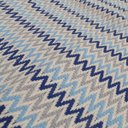 Ver imagem 4 de Tapete Sala Quarto Infantil 1,40 X 2,00m Artesanal Antiderrapante Chevron Moderno Rústico Azul