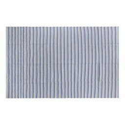 Tapete Sala Quarto Infantil 1,40 X 2,00m Artesanal Antiderrapante Chevron Moderno Rústico Azul - 6