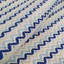 Ver imagem 5 de Tapete Sala Quarto Infantil 1,40 X 2,00m Artesanal Antiderrapante Chevron Moderno Rústico Azul