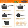 Conjunto de Panelas Antiaderente Brinox Preserve Cinza 5 peças - 7