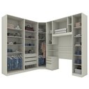 Ver imagem 3 de Quarto Modulado Solteiro Seletto 6 Peças Areia - Móveis Henn