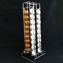 Ver imagem 3 de Kit Suporte para Xícaras Pires e Porta 40 Cápsulas Nespresso Aço Cromado Bancada