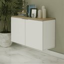 Ver imagem 1 de Balcão Multiuso 110cm x 65cm Nature Branco/Carvalho