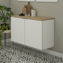 Ver imagem 7 de Balcão Multiuso 110cm x 65cm Nature Branco/Carvalho