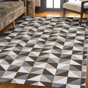Tapete Jacquard Emborrachado 2,00 M X 3,00 M Sala Latex Antiderrapante Quarto Grande Dallas Caramelo
