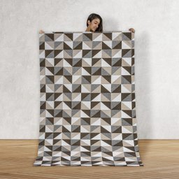 Tapete Jacquard Emborrachado 2,00 M X 3,00 M Sala Latex Antiderrapante Quarto Grande Dallas Caramelo - 2