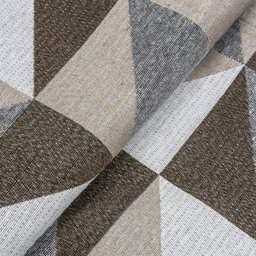 Tapete Jacquard Emborrachado 2,00 M X 3,00 M Sala Latex Antiderrapante Quarto Grande Dallas Caramelo - 5